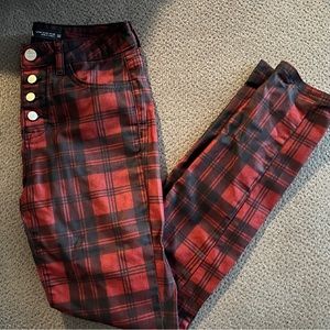 zara plaid pants